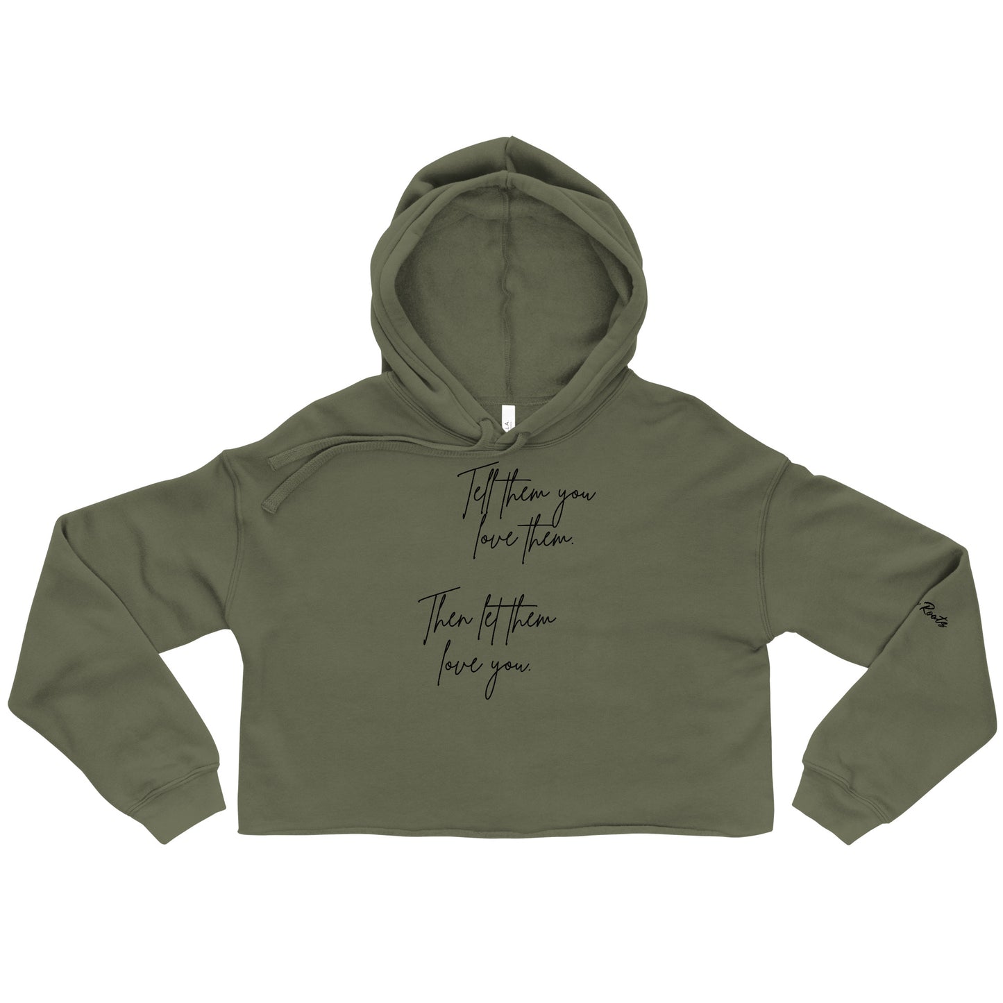 It's All in Love Crop Hoodie