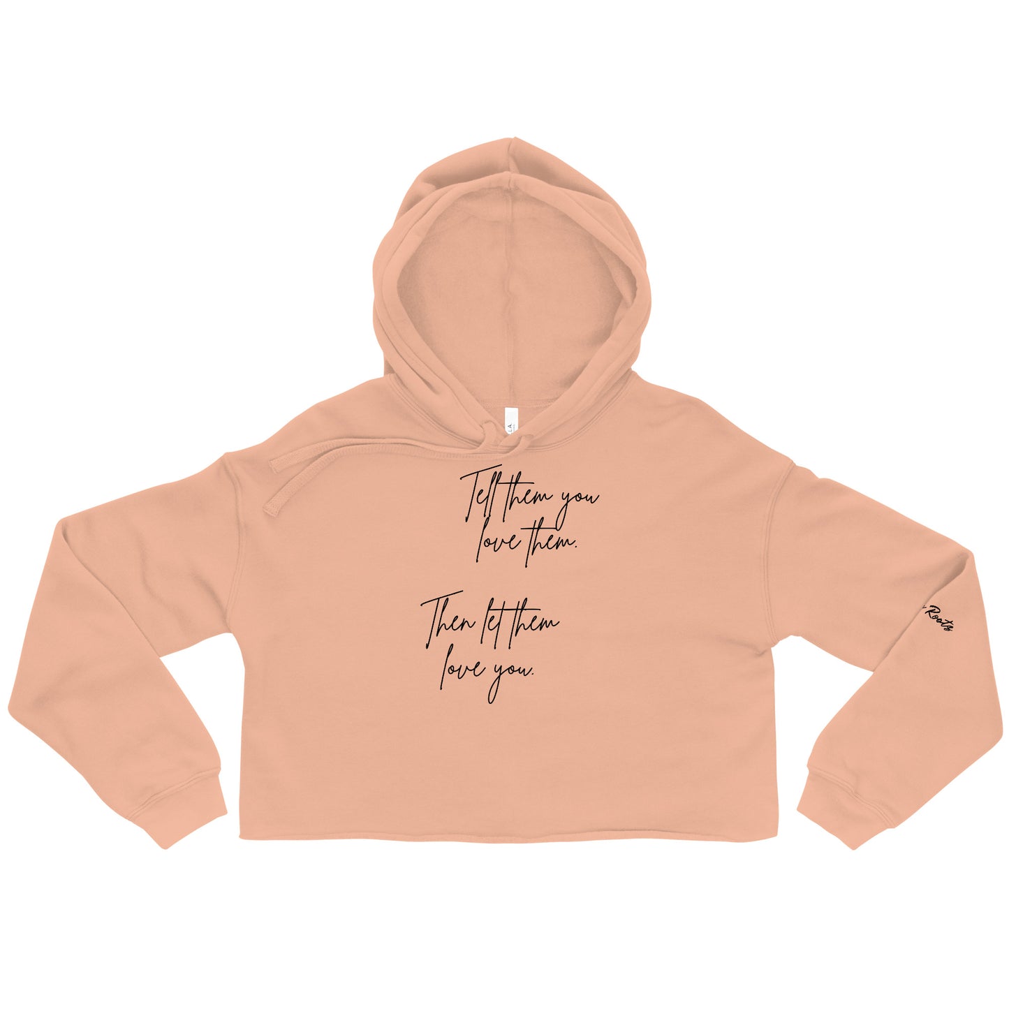 It's All in Love Crop Hoodie